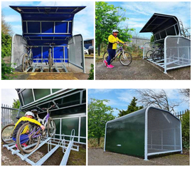 Installation d'abris à vélos fermés sécurisés